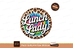 Leopard tie dye lunch lady image Product Image 1