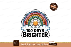 Colorful hearts rainbow sun clouds image Product Image 1