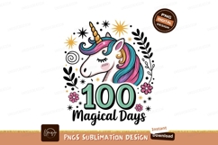 Unicorn celebration with colorful mane and stars magical Product Image 1