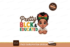Pretty black educated girl with bow image Product Image 1