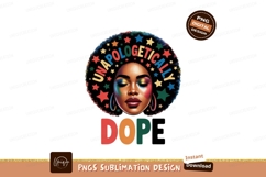 Woman with colorful afro and makeup stars Product Image 1