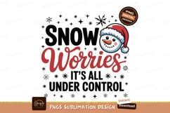 Snowman worries winter fun christmas holiday Product Image 1
