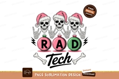 Skeletons wearing santa hats with ornaments rock Product Image 1