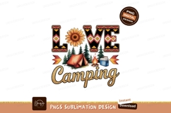Love Camping Sunflower Tent Campfire Cooler image Product Image 1