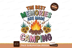Campfire memories sunflowers roasting marshmallows Product Image 1