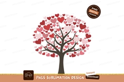 Tree Filled With Red And Pink Hearts Product Image 1