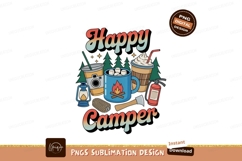 Happy camper drinks and gear camping marshmallows Product Image 1