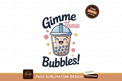 Cute bubble tea drink with happy face image Product Image 1
