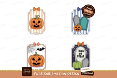 Halloween pumpkin tombstone bat spiderweb image Product Image 1