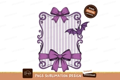Purple Bat Bow Frame stripes Product Image 1