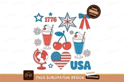 Patriotic drinks cherries globe heart stars america Product Image 1