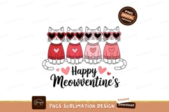 Cute Cats Happy Meowventines Day Design Product Image 1