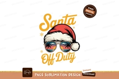 Santa hat sunglasses beach scene palm Product Image 1