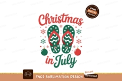Christmas flip flops with ornaments July Product Image 1
