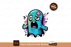 Cyan ghost with pink cross purple Product Image 1