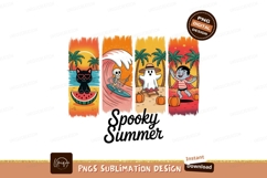 Black cat watermelon skeleton ghost vampire image Product Image 1