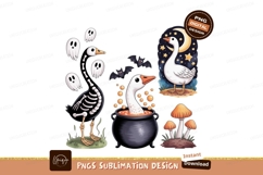 Skeleton goose bubbling potion moonlit goose ghost Product Image 1