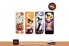 Halloween geese pumpkin cauldron witch bats image Product Image 1