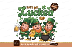 Leprechauns Celebrating St Patricks Day Sublimation Png Product Image 1