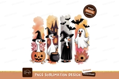 Halloween geese witches and ghost pumpkin Product Image 1