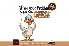 Funny Cartoon Goose Problem Solution Vector Product Image 1
