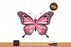Pink ribbon butterfly awareness cancer Product Image 1