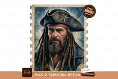 Grizzled pirate captain with dreadlocks beard Product Image 1