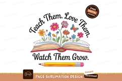 Education Growth Flowers From Book Sublimation Png Product Image 1