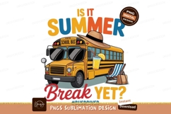 Yellow school bus with summer accessories sunglasses Product Image 1