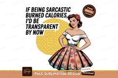 Retro woman sarcastic quote fashion Product Image 1