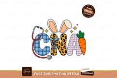 C N A bunny ears stethoscope carrot image Product Image 1