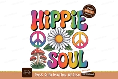Psychedelic hippie soul flower mushrooms peace daisy Product Image 1