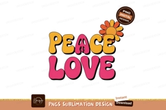 Peace love groovy flower retro Product Image 1