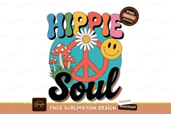 Psychedelic peace symbol mushrooms smiley face flower Product Image 1