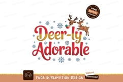 Deerly Adorable Christmas snowflakes yellow Product Image 1