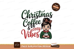 Girl christmas coffee cozy vibes image Product Image 1