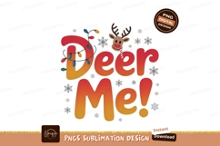 Deer Me Christmas Lights Reindeer snowflakes Product Image 1