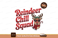 Festive reindeer squad holiday graphic christmas sunglasses Product Image 1