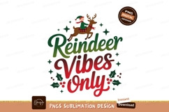 Festive reindeer rider holiday greeting christmas Product Image 1