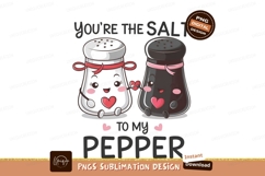 Salt And Pepper Cute Cartoon Couple Product Image 1