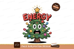 Surprised Christmas tree with lights and star image Product Image 1
