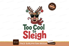 Cool reindeer holiday festive phrase christmas Product Image 1