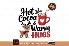 Cute deer and hot cocoa candy cane Product Image 1