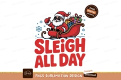 Santa sleigh gifts snowflakes claus presents Product Image 1