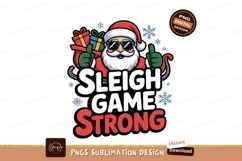 Santa Claus thumbs up with gifts christmas Product Image 1