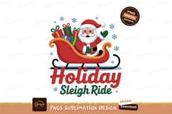 Santa Sleigh Gifts Snowflakes claus presents Product Image 1