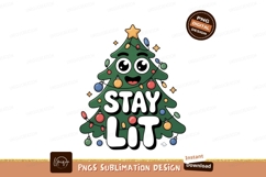 Cheerful green christmas tree with lights ornaments Product Image 1