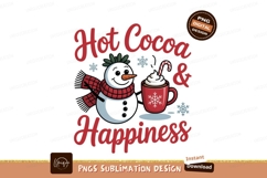 Snowman hot cocoa candy cane image Product Image 1
