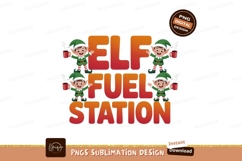Elf fuel station holiday characters christmas Product Image 1