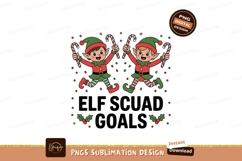 Cheerful elves holding candy canes christmas festive Product Image 1